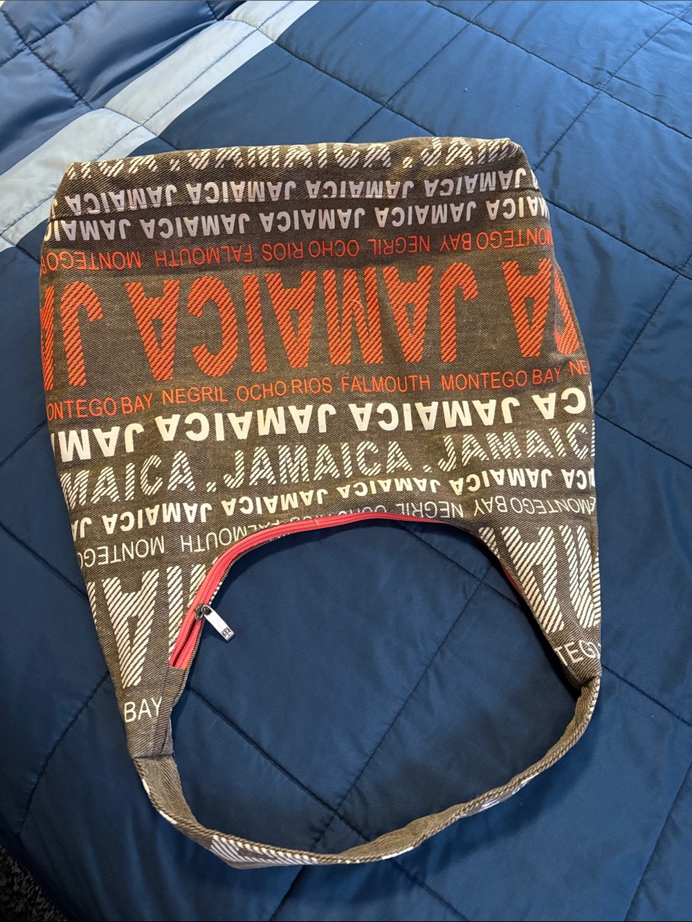 Robin Ruth Jamaica Canvas Tote in Brown and Orange